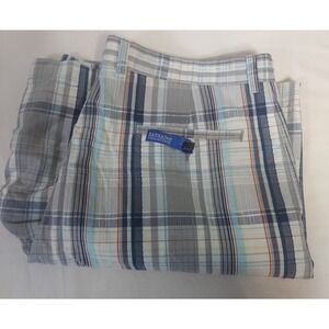 Mens Barbados Collection Plaid Shorts Flat Front Casual‎ NWT